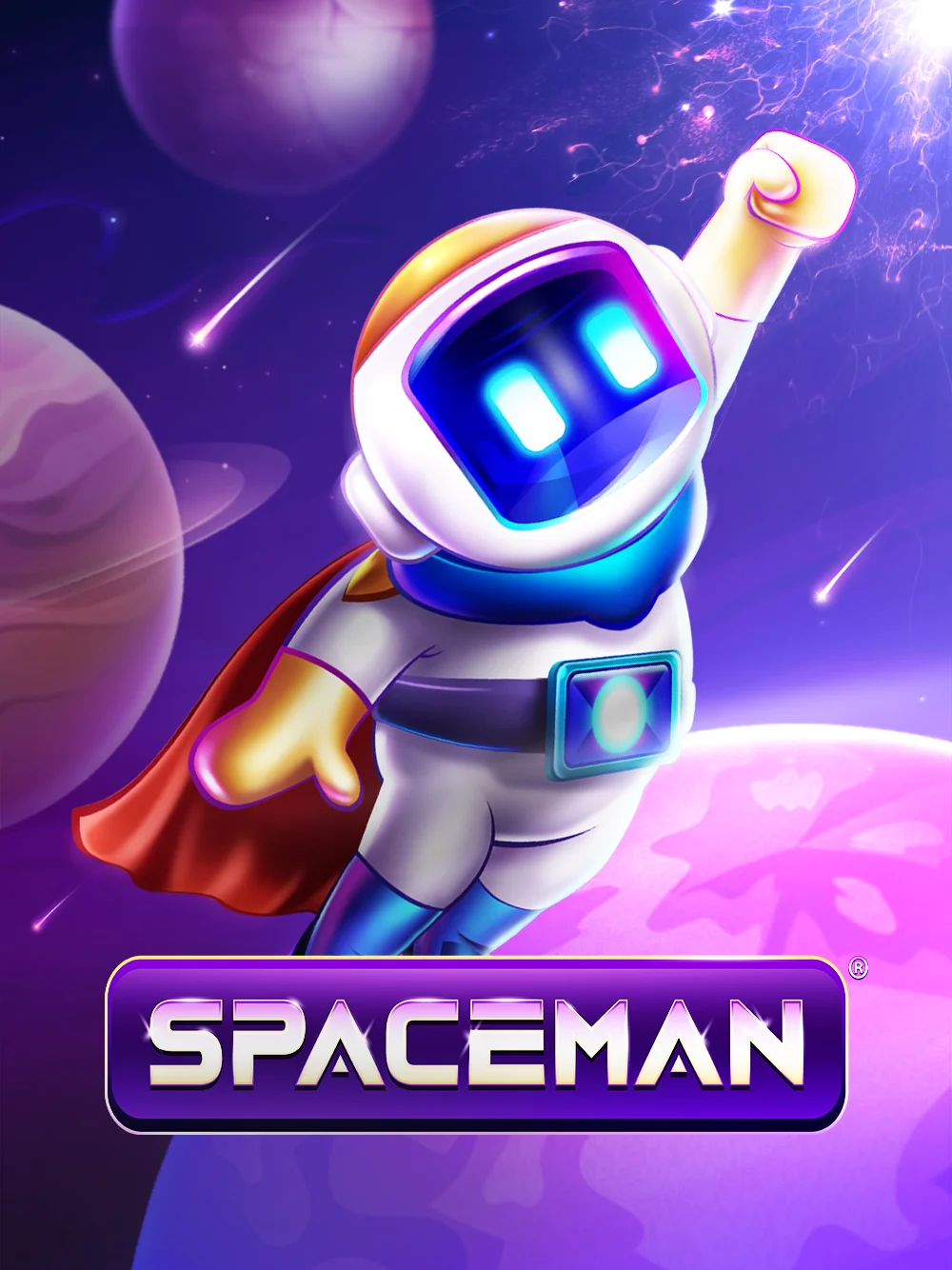 Juego espacial con protagonista flotante y estilo interactivo.